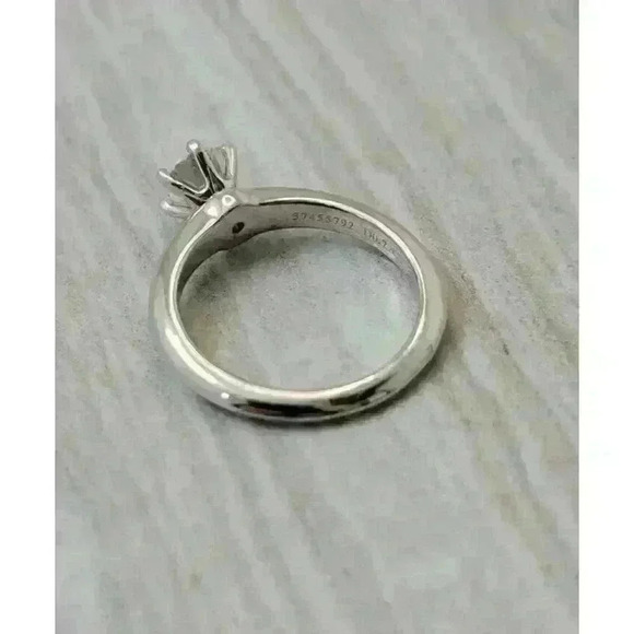 Tiffany & Co Platinum .72ct Round Brilliant Diamond Engagement Ring G-VS2 GIA - Picture 8 of 9